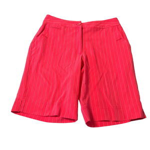 Izod Stretch XFC Womens Bermuda Short Red Size 4 Polyester Blend Stretch Pockets